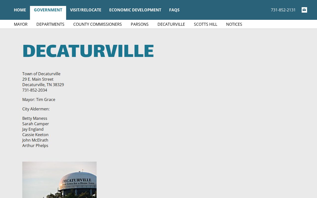 Decaturville criminal records context in Decatur County at Court Square