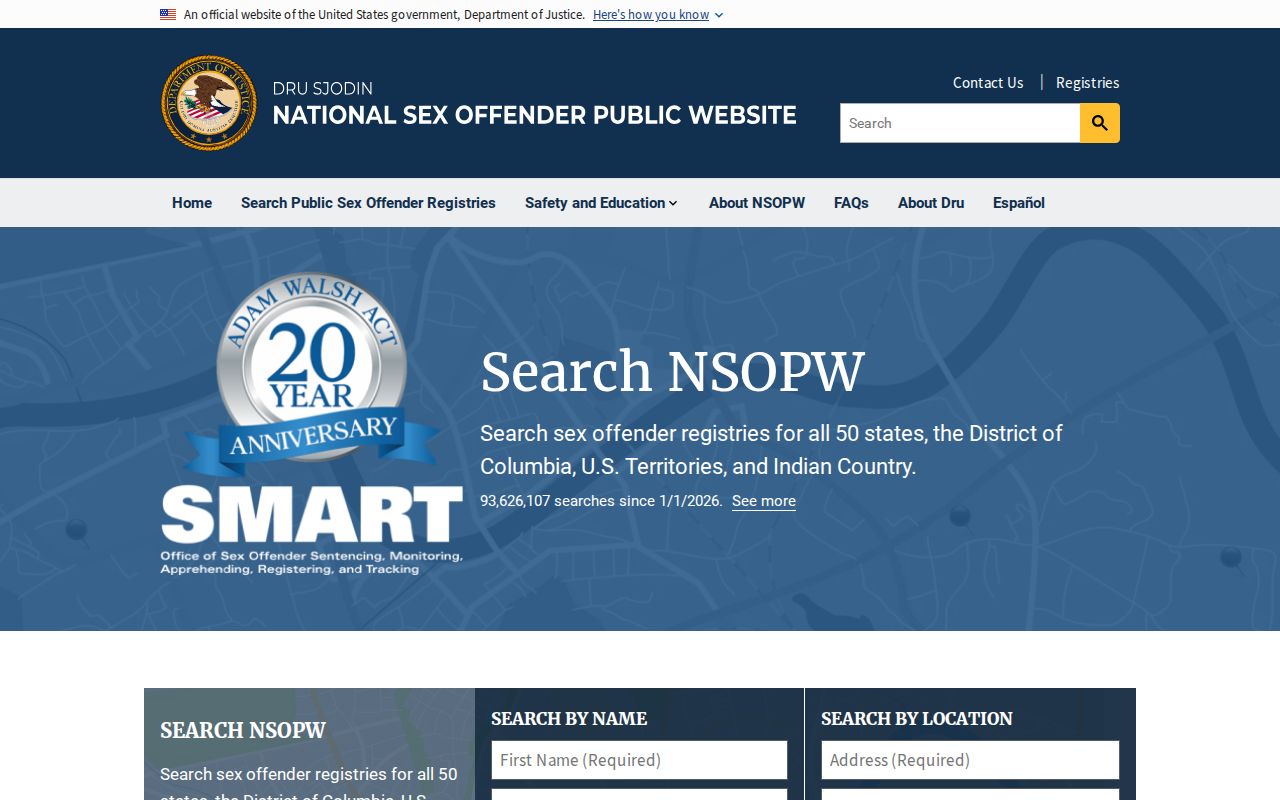 National sex offender search used with Decatur County registry records