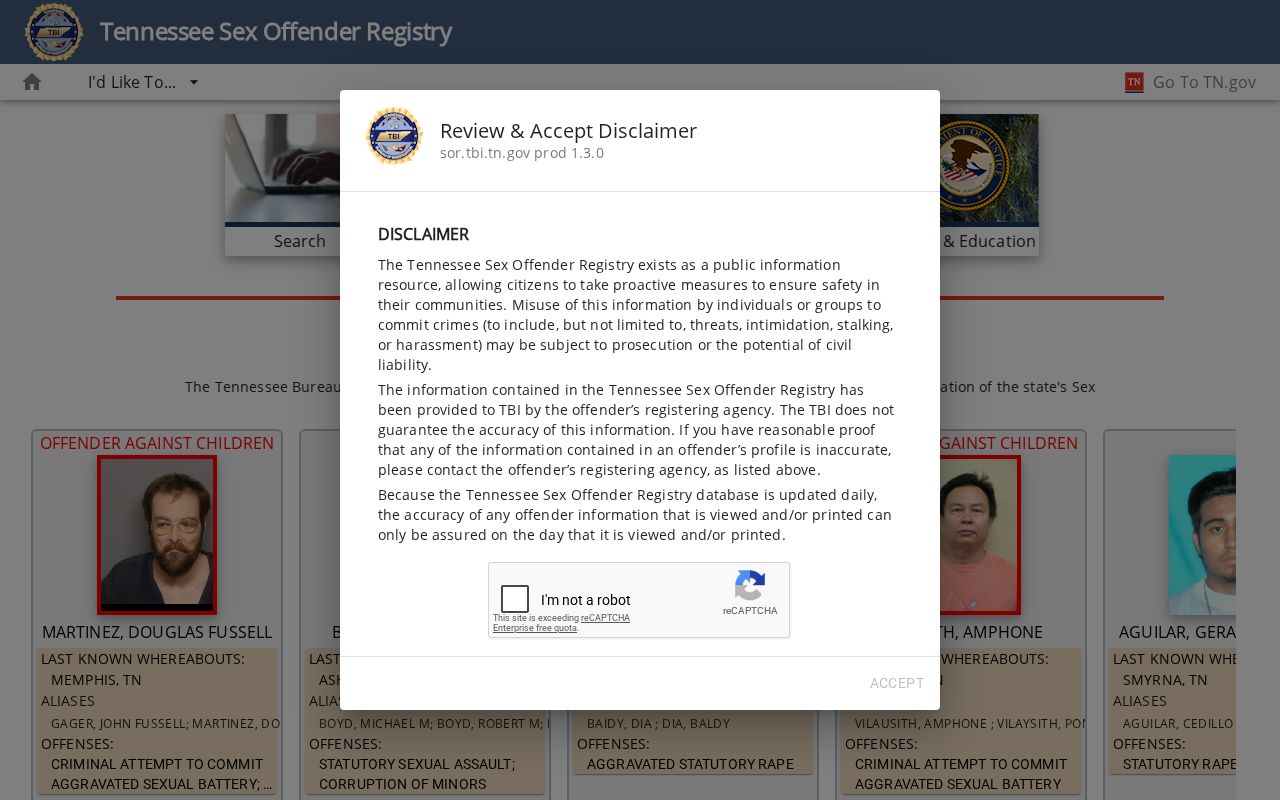 Decatur County sex offender registry profile rules and fields
